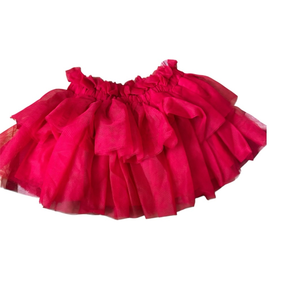 Bright red Layered Skirt